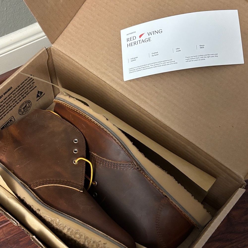 Red Wing Shoes Brown Leather Boots